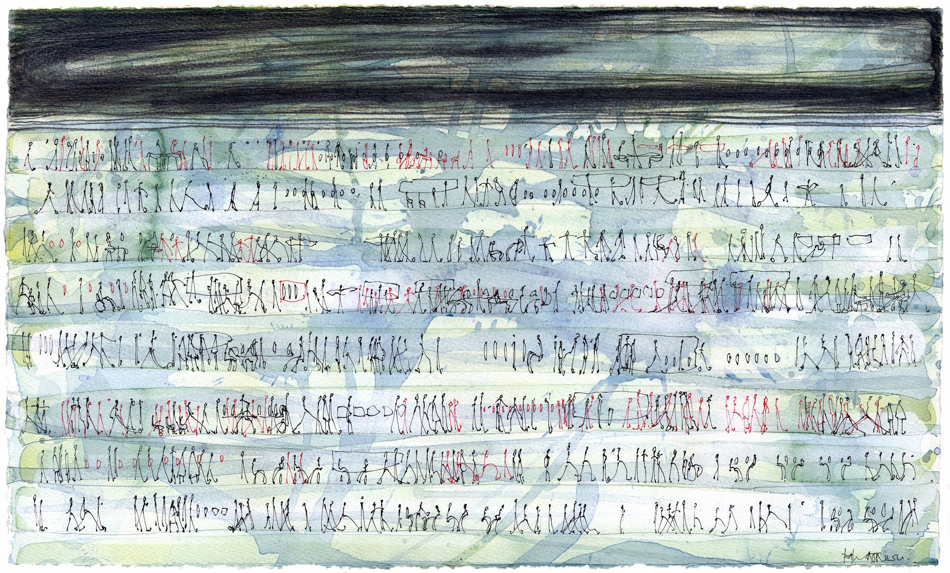 new history, hieroglyphs