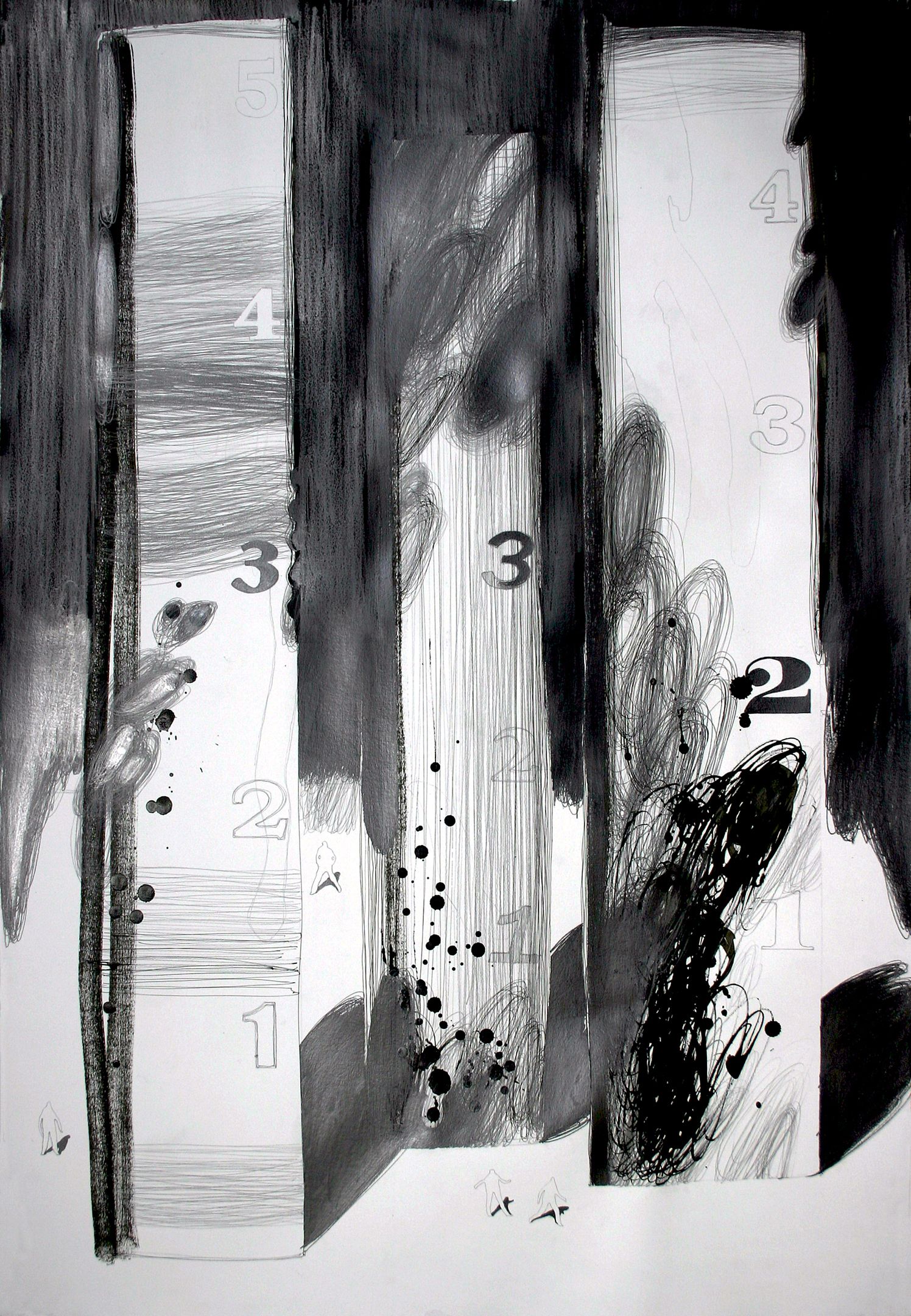 three measuring towers